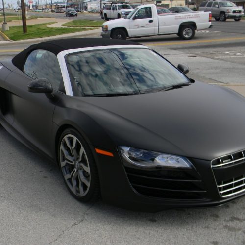 Vehicle-Wraps Euless (4) black vinyl wrap